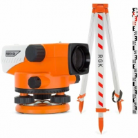Комплект 3в1: нивелир RGK N-24 + штатив, рейка 5м